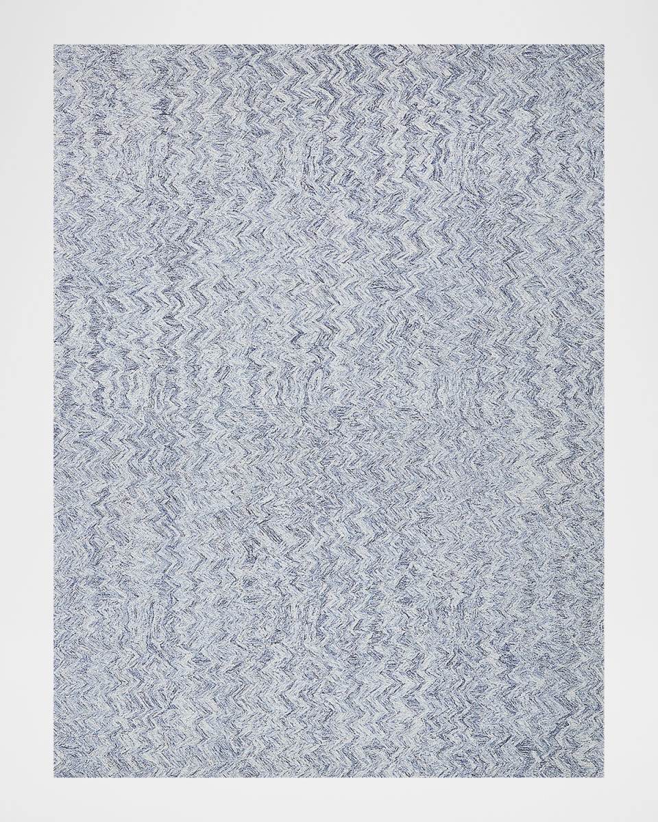 Veneta Hand-Tufted Blue Rug, 6' x 9'
